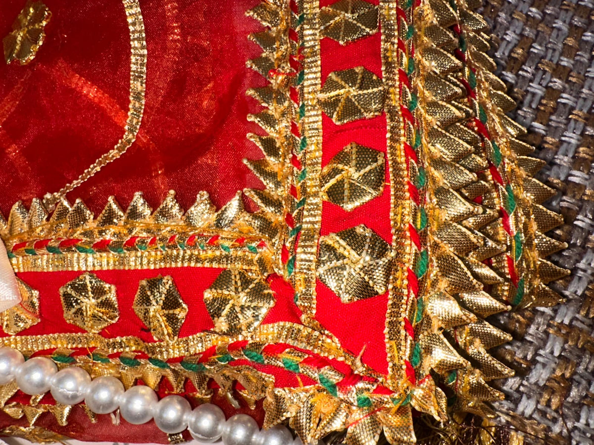 Classic Gotta Silk Dupatta | Luxury Handcrafted Pieces